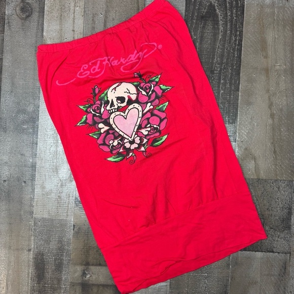 NWT Ed Hardy Tube Shirt/Mini Dress size Medium - Picture 1 of 11
